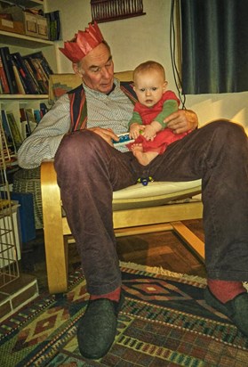 Grandad and Immy Christmas 2015