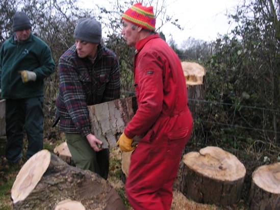 Ian,S & A carting tree stumps Jan08 ( from Bernadette)