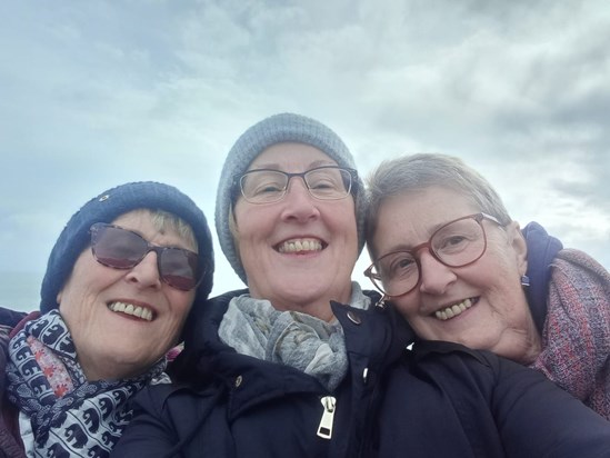 Bev, Lucille and Ali - walking again!