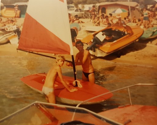 Taking the topper out in the south of france in the late 1970's