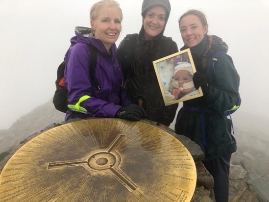 Laura, Kate and Leona completed the 3 peaks challenge and raised over £15,000 for Bliss this year in your memory!! 
