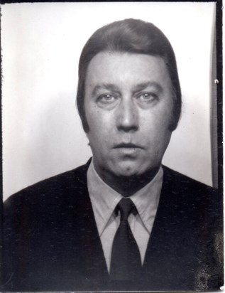 Brian Pepper - an early photo booth portrait