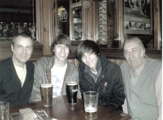Brian with Phil & grandsons
