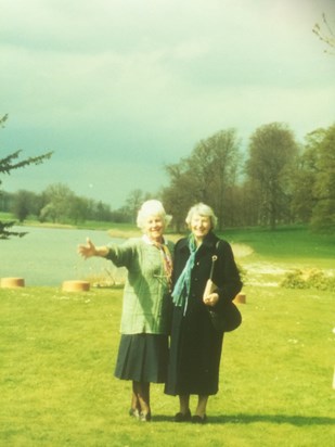 Mum and Joyce on day out in Norfolk 