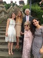 Cathie and Fred with their grand daughters Castle Combe 16th June 2018