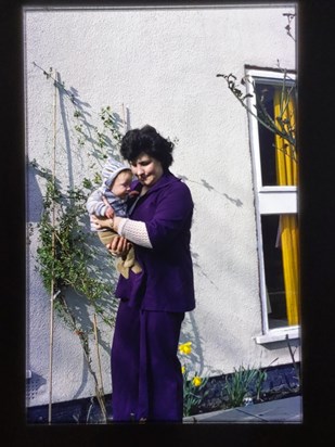 With eldest grandchild, Zac. Norford Way, 1978