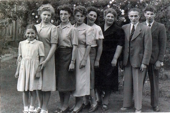 Yates Family - Joan 5th from the left