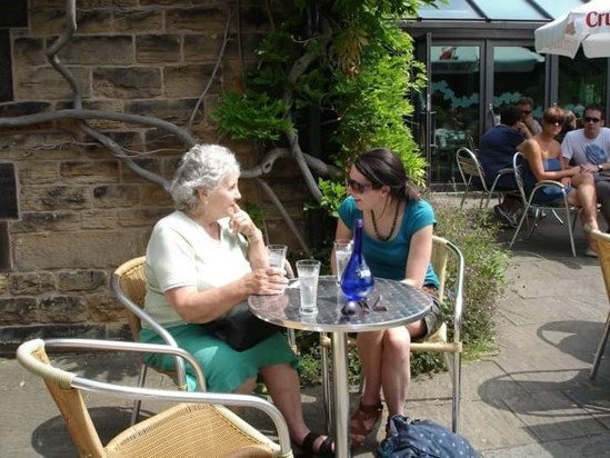 With Clea at Sheffield Botanical Gardens