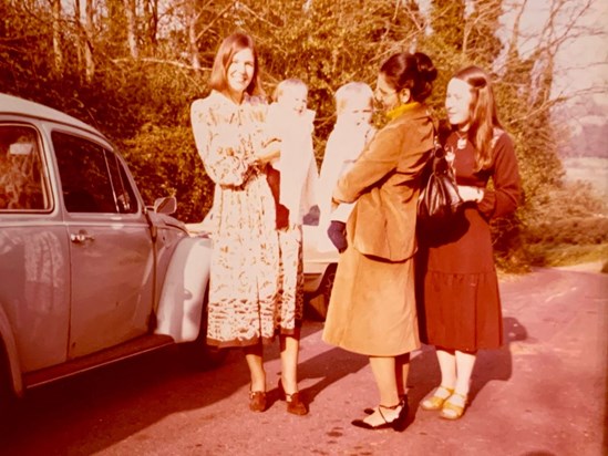 Lou and Diane at Kath's Baptism 1977