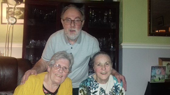 Uncle Don with his sister, 'Auntie Phyllis' and Auntie Barbara. March 2018 