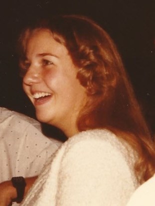 Caroline at the Durban Girls College Matric/Form VI Dance, June 1981