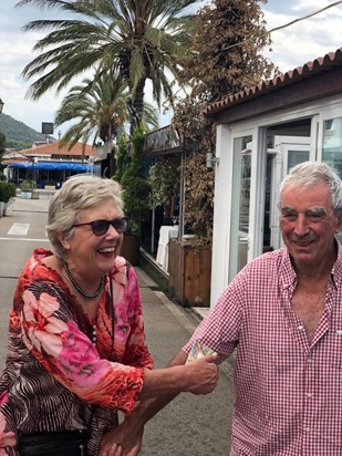 Mum and Dad in Sitges (dad's 80th)