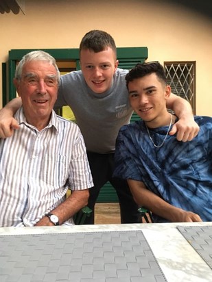 Grandpa with Austin and Felix