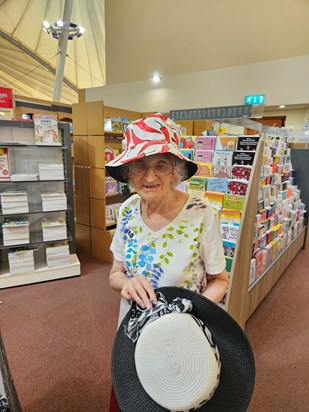 A much loved mum, loved her sun hats.. A trip out with Andy & I to Bressingham July 2023 xx