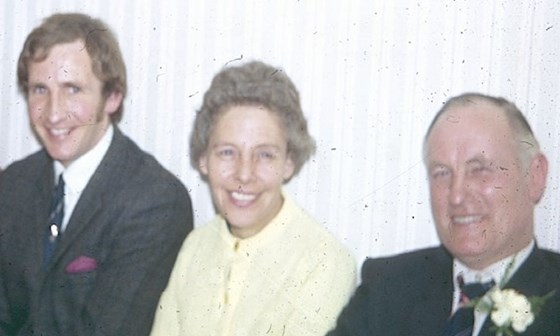 Lou in the late 60's with his Mum and Dad
