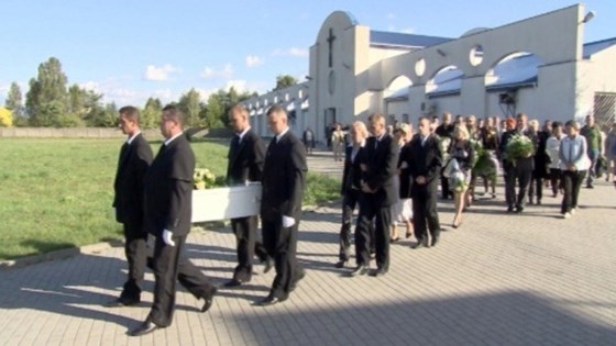 Daniel's Funeral in Lodz Poland 