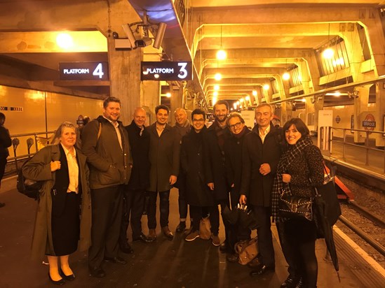 Dan with the Barratt team and other consultants, Uxbridge, December 2017