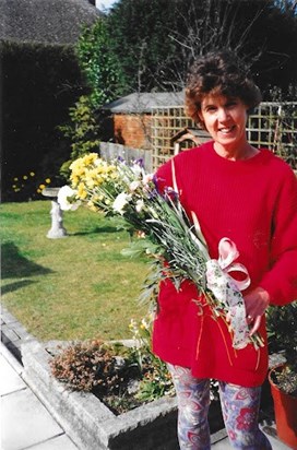 mum and flowers