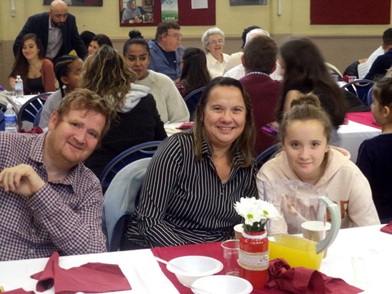 Christine & family at Southall Baptist Church (October 2018)