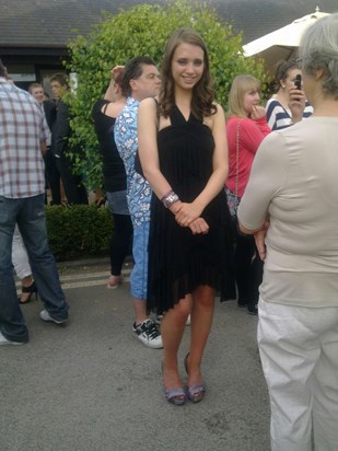 Looking beautiful at end of GCSE year prom