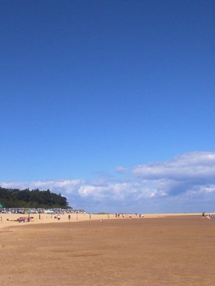 One of your favourite places... Wells beach in Norfolk.  So many happy holiday memories