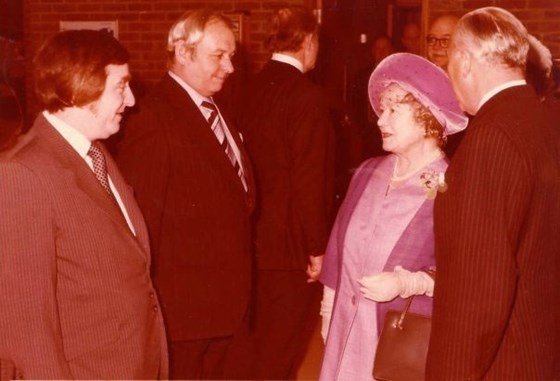 Daddy & HM the Queen Mother 1977