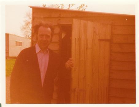 Dad with THE shed