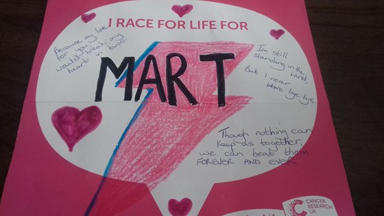 Race for life 8th July 2018