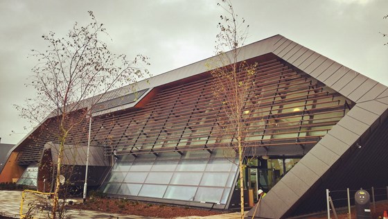 Airsun Solar Shading using timber from Vincent Timber at The Met Office, Exeter
