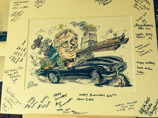 John’s caricature signed by VT