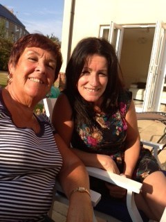 Mum and Hannah... lazing on a sunny afternoon x