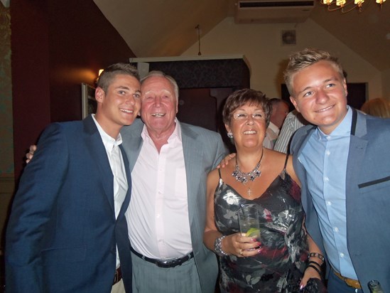 Jordan and Ollie with mum and dadxx