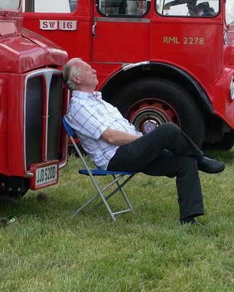 A well earned nap after the running of the 2007 Derby.