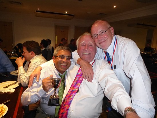 Congratulated by Pravin & Graham