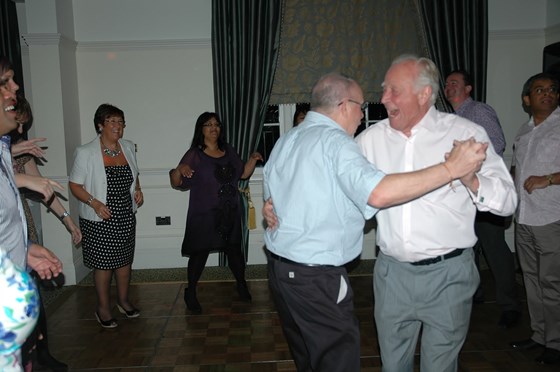 Hughie's ballroom dancing lessons start to pay off.