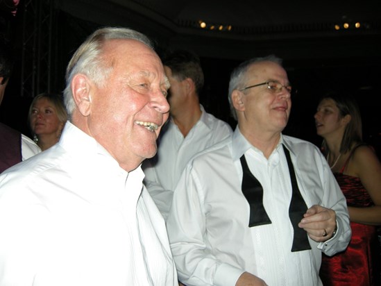 Hughie with Peter Smith at the Make a Wish Ball 2007.