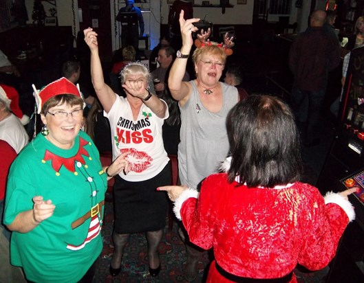Joy, Joyce, Sherry & Ann Having A Dance December 2014