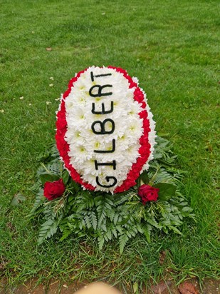 Rugby Ball Floral Tribute