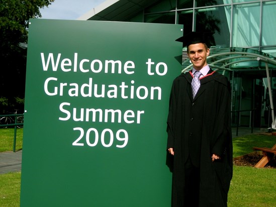 On his graduation day at The University of Nottingham!