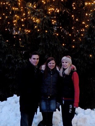 In Slovenia with his sisters in December 2012 x