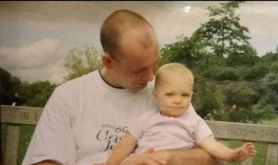 Bald baby me with Dad :)