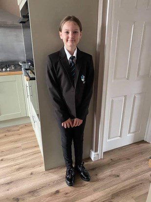 Georgie's 1st day at Secondary School ❣ I know how proud you are today Mumma. I know you're watching over her and I know how much she wanted you there for her today 😭💔 I Love you, I Miss You ❣❣❣❣❣❣❣❣❣❣❣❣