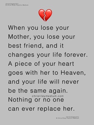 61 weeks without you Mama Bear. 61 weeks that shouldn't be happening, 61 weeks of feeling like a piece of me died with you 😭😭😭💔💔💔