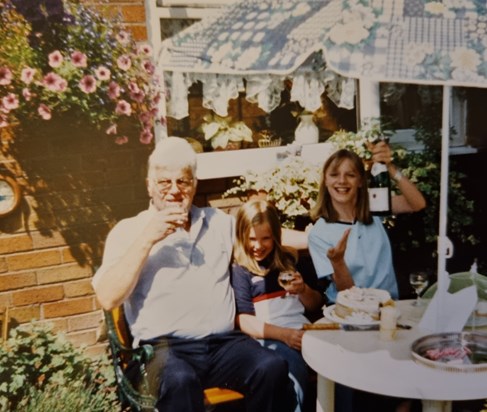 Dad was always at his happiest with kids and his Grandchildren. 