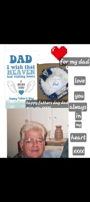 To heaven I send my wish happy fathers day dad sealed with a kissxxx