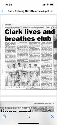 Evening Gazette article 2005 - part 1