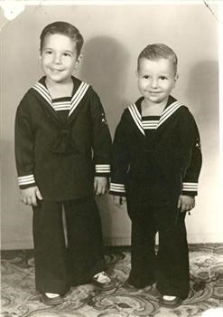 Jim and Jay in their Sailor Suits