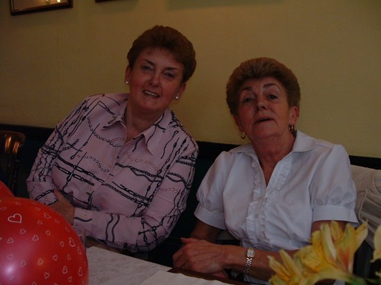 Mum and her beloved sister Sylv