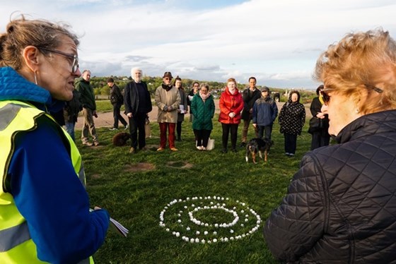 Nuala at Peter Tyrell Vigil, Hampstead Heath 26.4.2019 (c) Joanne O'Brien 02427