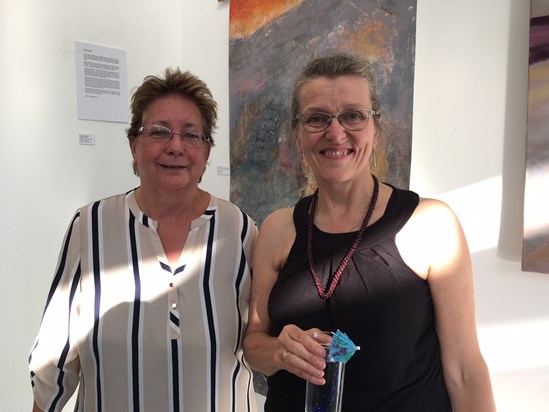 At Nuala's art exhibition 2018